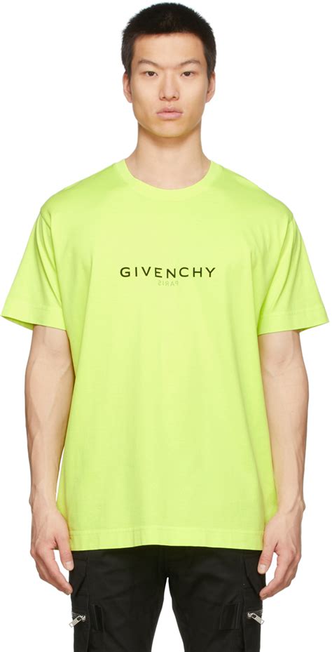 givenchy yellow t shirt|Givenchy graphic crewneck t shirt.